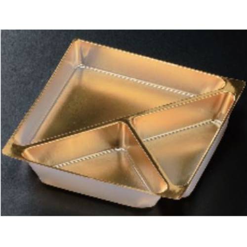6.5寸重用 A-PET ヒト属型間仕切り 金(50枚入)/御役目用/新品/小物貨物輸送客体商いもの 食器-皿・プレート