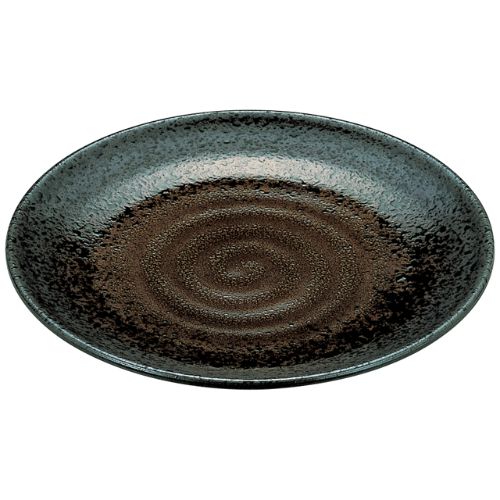 尺5寸神龍盛鉢 黒釉流し/業務用/新品/小物送料対象商品