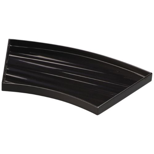 木製8.7寸カンナ目扇皿 黒漆塗/業務用/新品/小物送料対象商品｜業務用厨房のテンポス
