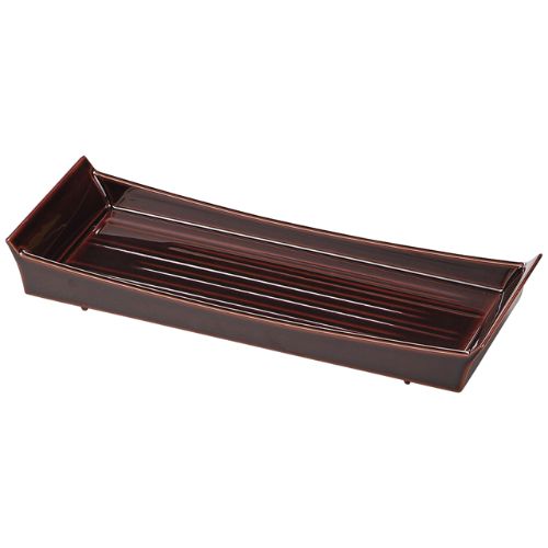 木製9.5寸大和舟盛皿 溜漆塗/業務用/新品/小物送料対象商品
