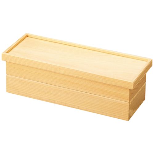 木製盆長手比叡山弁当白木二ツ仕切親/業務用/新品/小物送料対象商品 4,764円