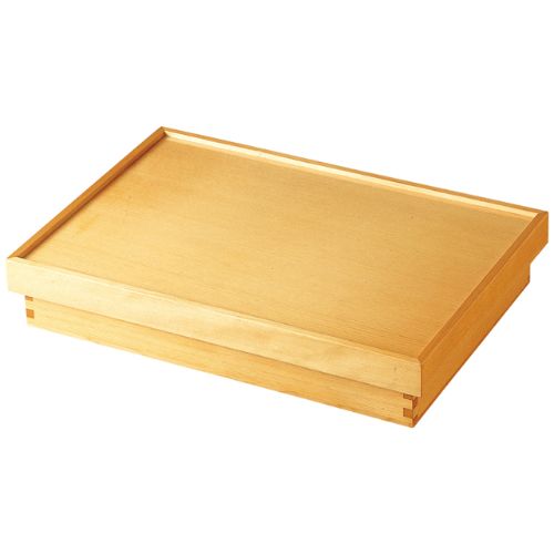 木製尺3寸盆白木長手松花堂(蓋)/業務用/新品/小物送料対象商品