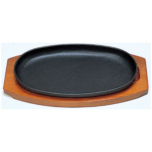 30cmステーキ皿小判型D鉄皿セット/業務用/新品/小物送料対象商品