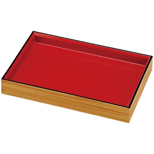 尺7長角大和殿盛器 白木内朱/業務用/新品/送料無料