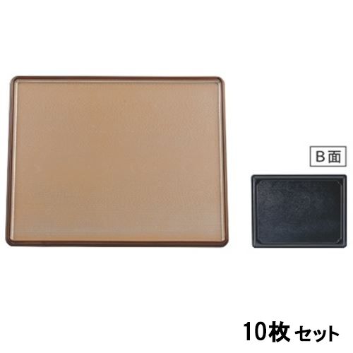 【10セット】万葉長手両面盆銀透き渕べっ甲SL/黒尺1 黒 /業務用/新品/送料無料｜業務用厨房のテンポス