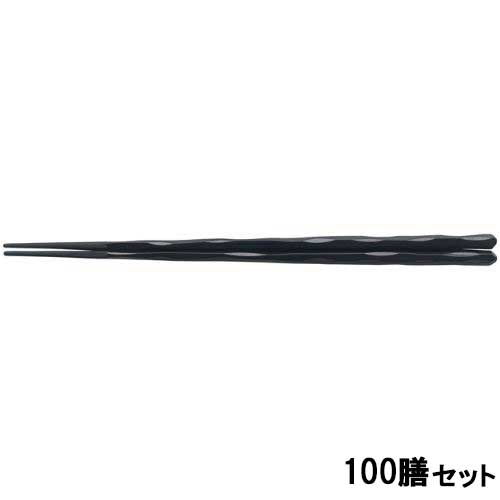 【100セット】PBT 23.5cm細六角一刀彫黒OM /業務用/新品/送料無料