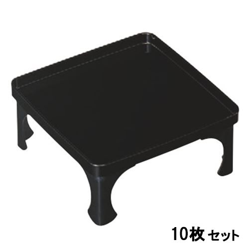 【10書き割り】御膳  尺2寸胴張本膳 黒  幅364 奥ふかさ364 高さ150 /御役目用/新品/貨物輸送無料