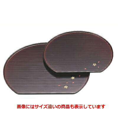 【10セット】半月盆溜春秋9寸 /業務用/新品/小物送料対象商品