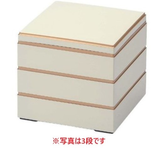 お重箱 8.5寸 校倉重 白渕金 2段/業務用/新品/小物送料対象商品