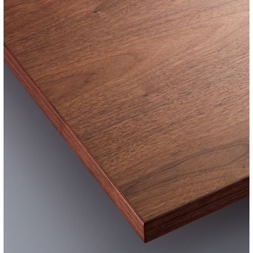 CHERRY(チェリーレスタリア) テーブル天板 ウォールナット突板・木縁巻き ストレートタイプ 幅1600×奥行600mm/業務用/新品/送料無料