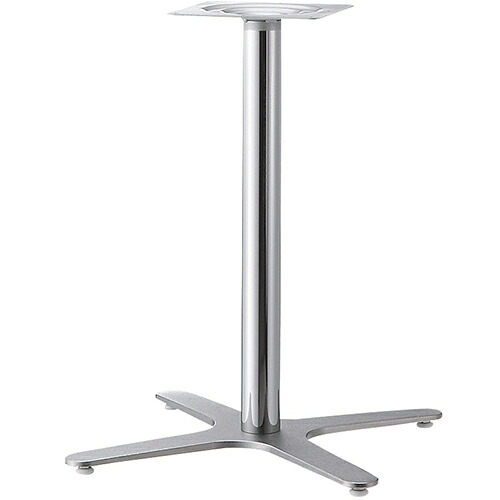 プロシード(丸二金属) テーブル脚 TABLE LEG 十字ベース XL-E(CR)-B ポールφ76 受座角240 (mm) 業務用 送料無料|業務用厨房のテンポス
