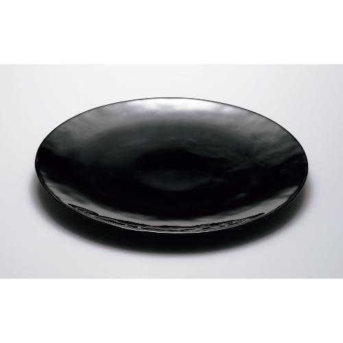 46066BK 【オリエント佐々木硝子】 オービット 一皿300(黒いこと) φ300粍 /御役目用/新品/小物貨物輸送客体商いもの