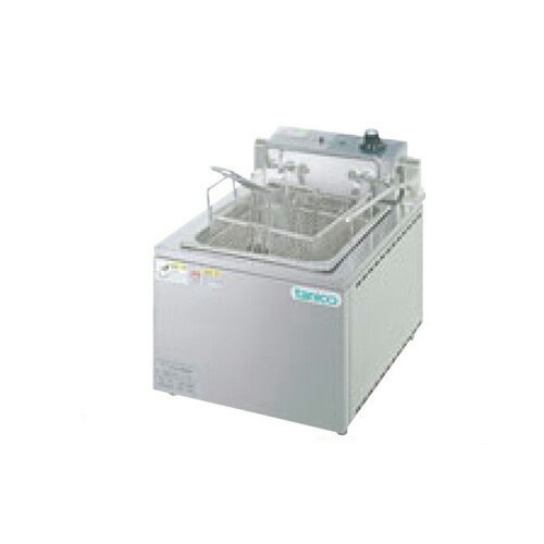 楽天市場】TEFL-A87W 【タニコー】 電気フライヤー 2槽式 18L×2 幅870