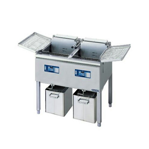 楽天市場】TEFL-A87W 【タニコー】 電気フライヤー 2槽式 18L×2 幅870