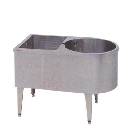 角丸シンク そばシンク 【マルゼン】 BKS-166 幅1150×奥行660×高さ800mm 【送料無料】【業務用】