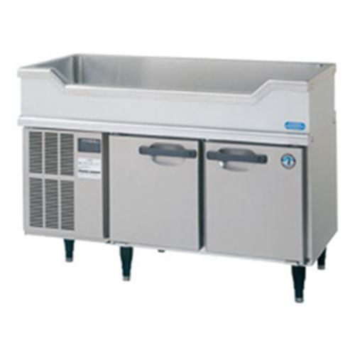 【業務用/新品】【ホシザキ】舟形シンク付コールドテーブル RW-120SNCG-ML-T 幅1200×奥行600×高さ850(830~870)(mm) 単相100V/送料無料|業務用厨房のテンポス