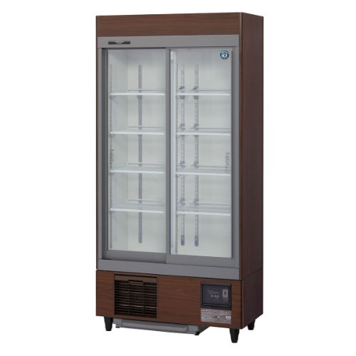 【業務用/新品】【ホシザキ】スライド扉式冷蔵ショーケース RSC-90F-B 幅900×奥行650×高さ1880(1872～1902)(mm)単相100V/送料無料