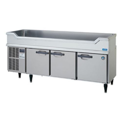 【業務用/新品】【ホシザキ】舟形シンク付コールドテーブル RW-180SDCG-ML 幅1800×奥行750×高さ800(790～830)(mm) 単相100V/送料無料