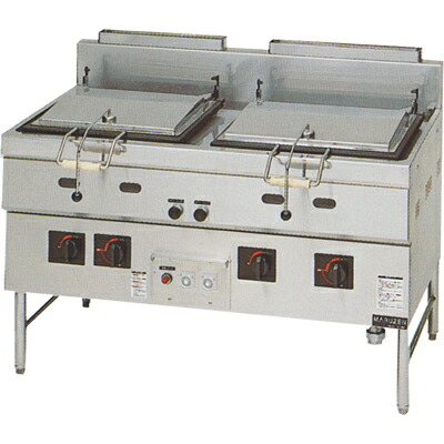 【プロ用/新品】【マルゼン】ガス餃子焼器本格派シリーズ MGZS-137WBT 幅1300×奥行730×高800(mm)【送料無料】