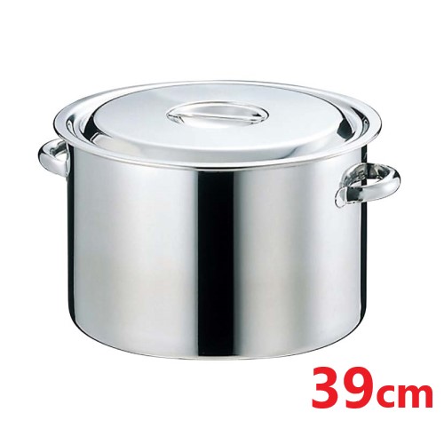 EBM 18-8 半寸胴鍋 (目盛付) 39cm 【業務用】【送料無料】