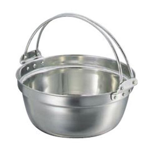 SWステンレス鋼 吊付 電磁一皿分の料理鍋 42糎/御役目用/新品/小物貨物輸送客体商いもの