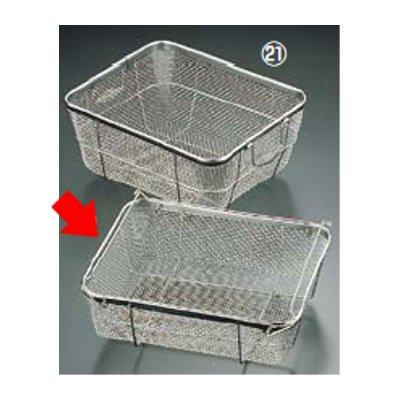 ビクトリー18-8 クリーンバスケット B型 浅型中/業務用/新品/小物送料対象商品