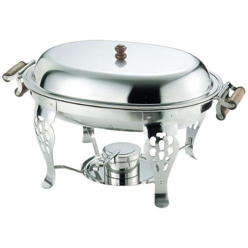 UK 18-8 木柄 小判チューフィングディッシュ パーツ 蓋 15 1/2インチ/業務用/新品/小物送料対象商品
