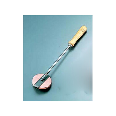キャラメライザー 木柄 丸型 銅製 8cm/業務用/新品/小物送料対象商品