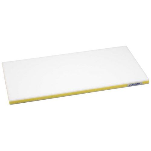 ポリエチレンかるがるまな板HD/肉厚タイプ (両面シボ付) 1200×450 40mm イエロー 【業務用】【送料無料】