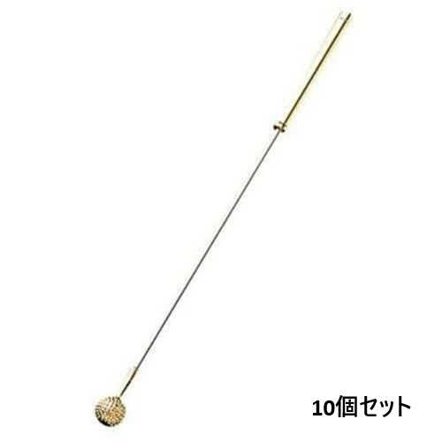 【10セット】18-8(金メッキ付)ゴルフマドラー ゴールド ボール /業務用/新品/小物送料対象商品