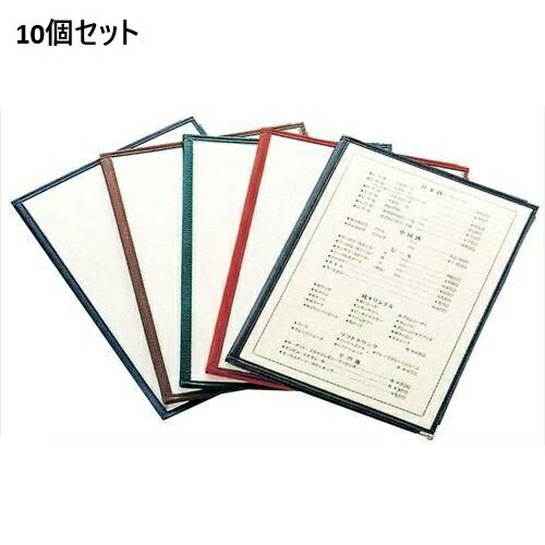 【10セット】えいむ クリアテーピング メニュー 合皮 LTB-44 赤/B4サイズ /業務用/新品/小物送料対象商品 12,197円