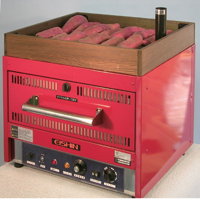 【業務用/新品】 エイシン電機 焼きいも機 一度に3kg対応 YG-30R 幅530×奥行510×高さ590mm 【送料無料】