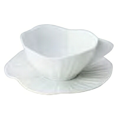 カップ カップ&ソーサーL_ロータスホワイト JacquesPergay (2個入) / Cup:W167φ137&times;H68mm,Saucer:φ195&times;H22mm/業務用/新品｜業務用厨房のテンポス 23,430円