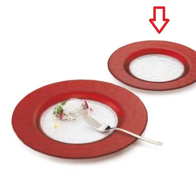 【マラケシュ】 【リム一皿 22.5糎 赤いこと】【4入】 【一皿】 【Marrakesh】 /お役目用食器/新品/小物貨物輸送客体商いもの