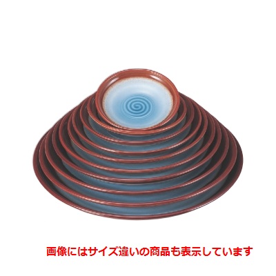 錦盛皿清流塗尺3寸 高さ47 直径:393 樹脂製/業務用/新品/小物送料対象商品