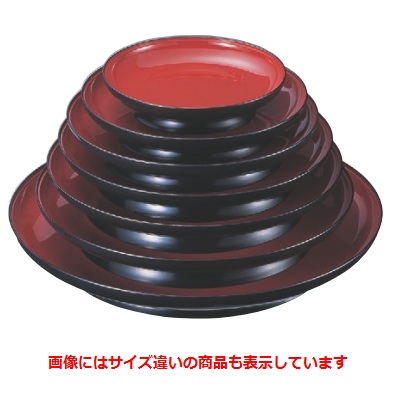 盛皿 寿盛器朱天黒尺6寸 高さ70 直径:490 /業務用/新品/小物送料対象商品