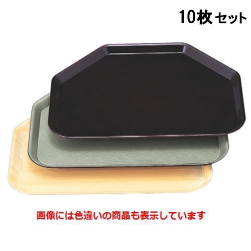 【10セット】トレー 耐熱六角トレー白木塗 /業務用/新品/送料無料