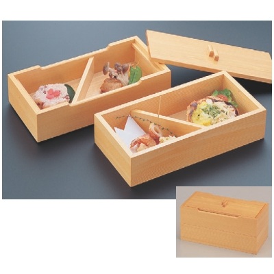 弁当箱 石切弁当2段 幅263 奥ぶかさ130 高さ135/お役目用/新品/小物貨物輸送客体商いもの