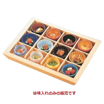弁当箱 白木12ヶ仕切珍味入 幅385 奥行298 高さ43/業務用/新品/小物送料対象商品｜業務用厨房のテンポス