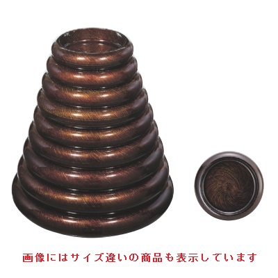 寿司桶 S.D.X桶黒シルク刷毛目尺4寸 エ-ス塗 高さ80 直径:476/業務用/新品/小物送料対象商品｜業務用厨房のテンポス