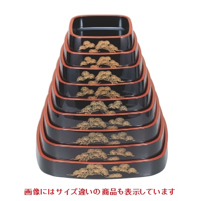 寿司桶 角D.X桶溜パール老松尺3寸 幅389 奥行389 高さ64/業務用/新品/小物送料対象商品