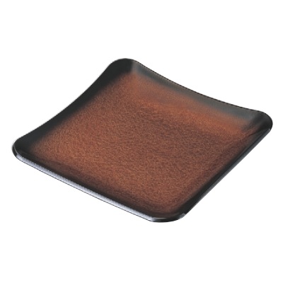 盛皿 尺0.5寸渕丸角皿 アクアブラウン 幅318 奥行318 高さ43 /業務用/新品/小物送料対象商品