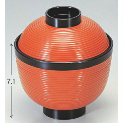 【10セット】小吸椀 ちょうちん小吸椀朱帯黒 漆器 /業務用/新品/小物送料対象商品 8,569円