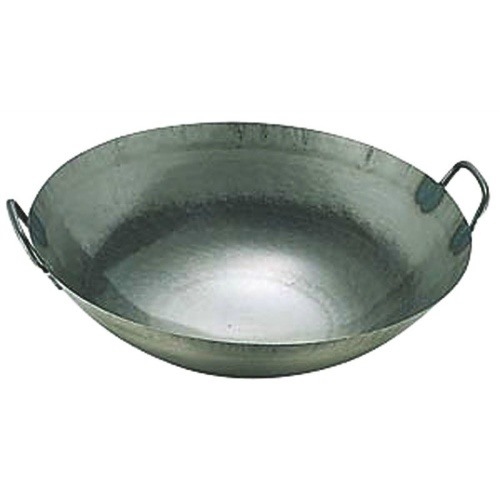 鉄打出広東鍋(取手溶接)45cm カンダオリジナル 中華鍋/業務用/新品/小物送料対象商品