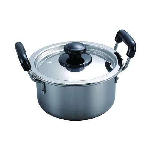 18-0モリブデン実用鍋 両手 39糎(21.0L)/お役目用/新品/小物貨物輸送客体商いもの