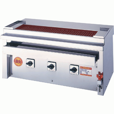 【業務用】 ヒゴグリラー 焼鳥大串 卓上式グリラー 三相200V 3P-207XC 幅760&times;奥行410&times;高さ390mm 【送料無料】｜業務用厨房のテンポス