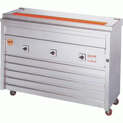 【業務用】 ヒゴグリラー 焼鳥専用 床置式グリラー 三相200V 3P-210K 幅1160&times;奥行410&times;高さ850mm 【送料無料】｜業務用厨房のテンポス 226,936円