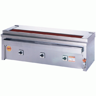 【業務用】 ヒゴグリラー 焼鳥専用 卓上式グリラー 三相200V 3P-210KC 幅1160×奥行410×高さ390mm 【送料無料】