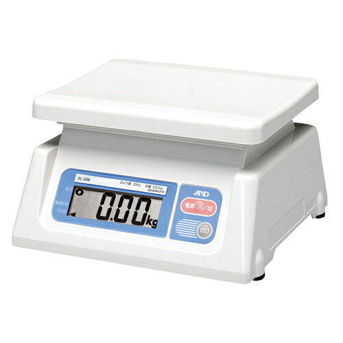 A&D デジタルはかり A&D SL-20K スケール 幅244mm×奥行232mm×高さ137mm ひょう量:20kg/業務用/新品/小物送料対象商品