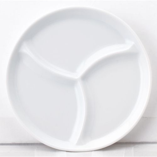 ワンディッシュプレート 15cm 3等分 白 10個入/業務用/新品/小物送料対象商品